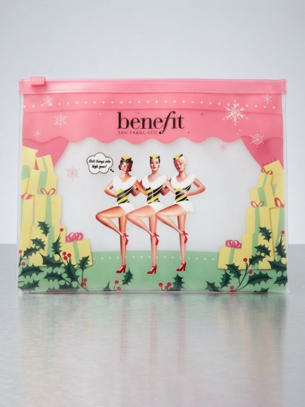 VTG Benefit Cosmetics Holiday Showgirls Travel Makeup Bag